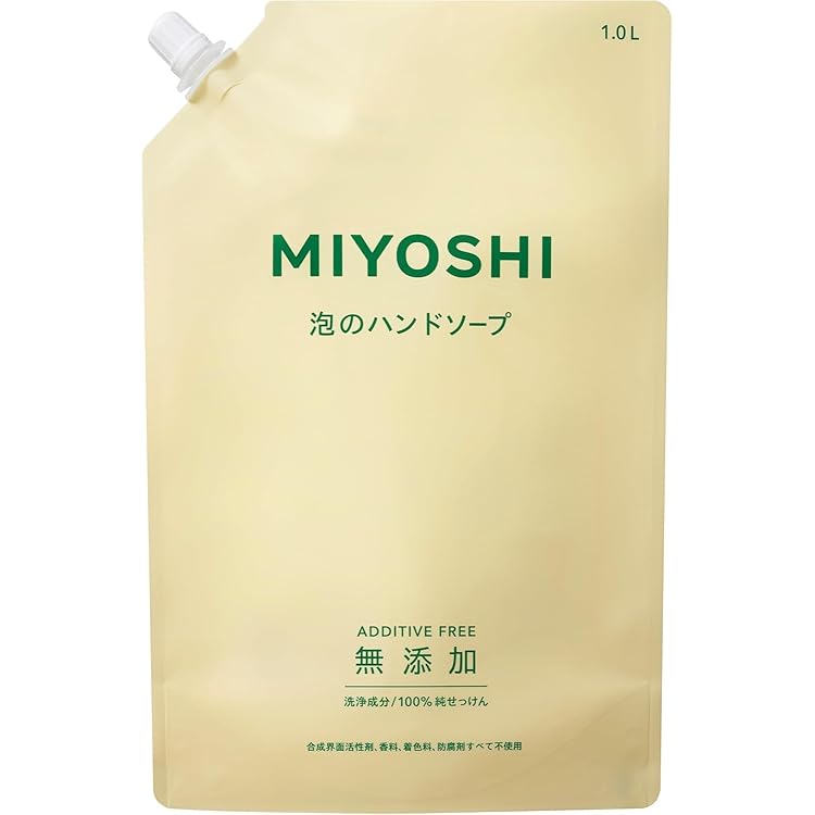 Amazon | ミヨシ石鹸 無添加 泡の洗顔せっけん 詰替用 180mL ×6個